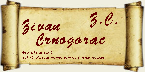 Živan Crnogorac vizit kartica